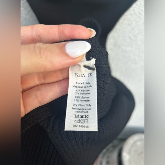 Khaite Loie ribbed-knit midi dress in Black - Picture 10 of 12